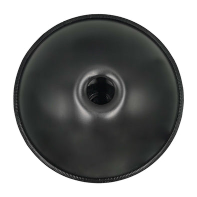 Handpan 9 note noir - Re mineur, frequence 432hz, frequence 440hz, hang drum, jouer handpan, handpan drum, handpan instrument, handpan store, ZenaPan